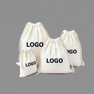 ถุงผ้ารูดปิดสองชั้นสีพื้นพร้อมโลโก้และขนาดตามสั่ง ป้องกันฝุ่น เป็นมิตรกับสิ่งแวดล้อม เหมาะสำหรับใส่ของขวัญ - Product Image 1