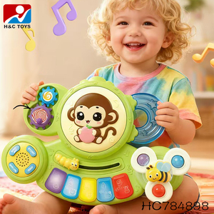 <span class=keywords><strong>Piano</strong></span> électrique tactile arc-en-ciel multifonction avec microphone et 8 cartes éducatives pour enfants - Product Image 5