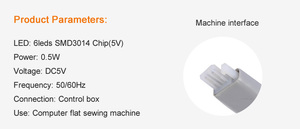 Hình chữ U 6LED smd3014 Máy may đèn Led 5V Loại sản phẩm - Product Image 3
