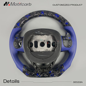 Volante de fibra de carbono forjado azul personalizado para Jeep Grand Cherokee Trailhawk 2014-2020 con levas de cambio - Product Image 5