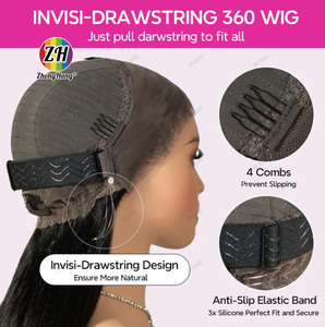 <span class=keywords><strong>Parrucche</strong></span> Frontali in Pizzo Senza Colla 13x6, <span class=keywords><strong>Parrucche</strong></span> 360 Full Lace con <span class=keywords><strong>Capelli</strong></span> Indiani Lisci, Ondulati <span class=keywords><strong>Naturali</strong></span>, Ricci Profondi, Colore Naturale, <span class=keywords><strong>Parrucche</strong></span> Frontali in Pizzo HD - Product Image 5