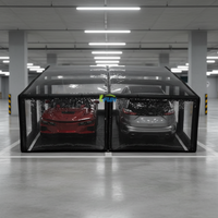 Abri de voiture gonflable transparent en PVC pour 2 voitures, garage à bulles, protection solaire, tente, pompe à air électrique, certifié EN14960