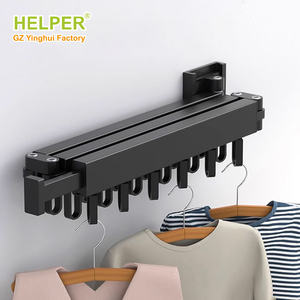 Tendedero de Ropa Plegable de Aluminio de 3 Niveles, Perchero de Pared Doble Individual, Estante para Zapatos de Armario, Almacenamiento de Metal para Cocina, Ropa - Product Image 3
