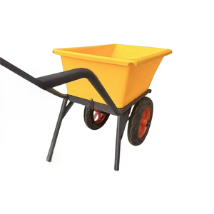 Carretilla de Mano de Doble Rueda Resistente a la Intemperie con Agarre Ergonómico para el Transporte de Herramientas de Mantenimiento de Invernaderos y Jardines - Product Image 2