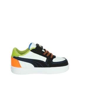 Baskets Puma pour enfants, style basketball, blanc et noir, taille 23, à enfiler, respirantes, tige synthétique, semelle extérieure en caoutchouc - Product Image 4