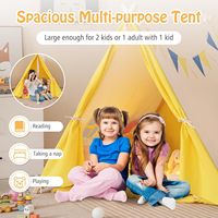 Tente de jeu triangulaire pour enfants en polyester avec structure en bois de pin, vente en gros
