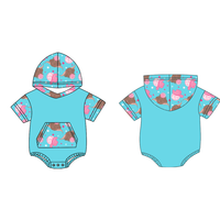 Romper Kancing Depan Model Bayi Baru untuk Anak Unisex 6 hingga 12 Bulan 8 hingga 10 Tahun Rajutan Bambu