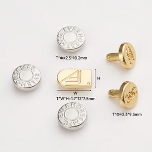 20Mm Zilveren Gravure Logo Metalen Naamplaatje Met Klinknagelfixatie Voor Portemonnees Tassen Handtassen - Product Image 3