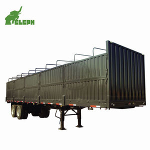 Chine Usine <span class=keywords><strong>Cargo</strong></span> Utilitaire Remorques 3 Essieux Volaille Vivante Caisse De Transport Semi Remorque - Product Image 5