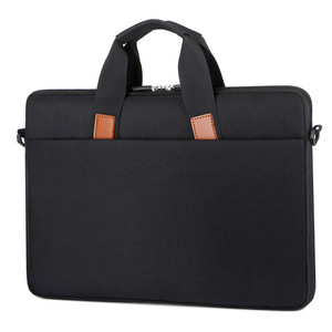 Sacoche d'ordinateur portable Oxford imperméable, mallette professionnelle ultra-fine avec poignée, doublure personnalisable, logo sur mesure, housse de protection unisexe pour bureau - Product Image 1