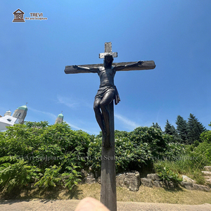 Escultura religiosa católica al aire libre Estatuas <span class=keywords><strong>de</strong></span> bronce <span class=keywords><strong>de</strong></span> <span class=keywords><strong>Cristo</strong></span> Jesús <span class=keywords><strong>de</strong></span> tamaño real 14 estaciones <span class=keywords><strong>de</strong></span> la Cruz - Product Image 5
