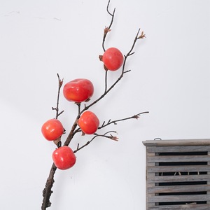 Branches artificielles de kaki CallaFloral en mousse rouge pour décorations de mariage et décoration intérieure - Product Image 3