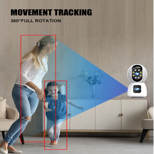 Ống kính kép 4MP máy ảnh không dây <span class=keywords><strong>Zoom</strong></span> Port PTZ <span class=keywords><strong>camera</strong></span> 360 độ IP65 không thấm nước IP mạng wifi ai không dây Wifi <span class=keywords><strong>Camera</strong></span> An Ninh - Product Image 5