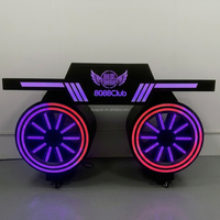 Mueble de Barra LED RGB con Cambio de Color, Estilo Tecnológico, Luminoso, para DJ, Moderno, Acrílico, Resistente al Agua, Ecológico y Duradero