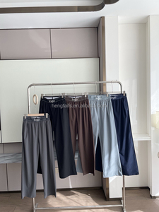 <span class=keywords><strong>Pantalon</strong></span> de sport décontracté pour <span class=keywords><strong>femme</strong></span>, <span class=keywords><strong>taille</strong></span> haute, ample et confortable, couleur unie, style basique, luxe yoga - Product Image 5
