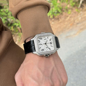 Montre de sport en acier inoxydable de haute qualité avec mouvement automatique, multifonctionnelle, miroir saphir, bracelet en caoutchouc/cuir 22 mm - Product Image 2