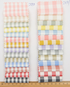 Bán buôn bông <span class=keywords><strong>polyester</strong></span> sợi nhuộm nhỏ kiểm tra dệt bong bóng kẻ sọc vải cho áo sơ mi và dã ngoại thảm - Product Image 3