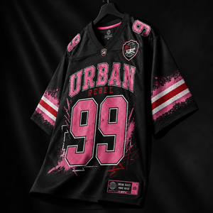 Camiseta de Fútbol Americano Personalizada de Manga Corta con Estampado Urbano, Ropa Deportiva Hip Hop para Fanáticos del Equipo - Product Image 3