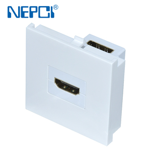 Nepci อะแดปเตอร์มัลติมีเดีย50x50มม. สองพอร์ตโมดูล XJY-DMT-36อะแดปเตอร์แผ่นหน้าแจ็คแบบแยกส่วน - Product Image 3