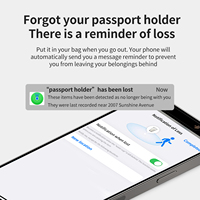 Localizador Antipérdida con Certificación MFI, Carga Inalámbrica y por Cable, para iOS, Compatible con Find My, para Pasaportes