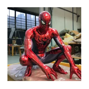 Nhựa Thủ Công Polyresin Bọt Điêu Khắc Phim Nhân Vật Spiderman Điêu Khắc Sợi Thủy Tinh