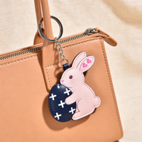 Nouvelle décoration de Pâques, porte-clés lapin et œuf pour enfants et décoration de fêtes, cadeau de Pâques personnalisé pour femmes et filles