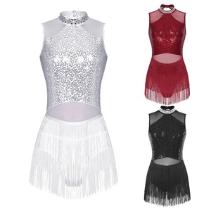 Fabricant personnalisé de vêtements de danse samba de haute qualité Costume de danse de scène Performance Wear Tango Robe de danse latine pour femmes - Product Image 2