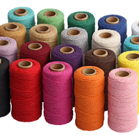 Cordon de macramé de 100 yards, corde en coton et nylon colorée, ficelle souple et flexible pour artisanat, bricolage, couture, décoration de la maison et de mariage