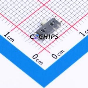 HX MSK12C02-BB Slide Switch SMD Switch Single Pole Double Throw Rectangle Pin Header SMD Tab 6.75mm - Product Image 2