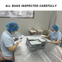 Sac d'emballage pour masque en feuille plastique PET/AL/PE, personnalisable, réutilisable, étanche à l'humidité, avec trois côtés scellés, recyclable et refermable