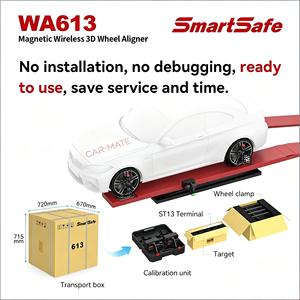 SmartSafe WA613 Aligneur de roues 3D sans fil avec levage magnétique – Machine d'alignement de roues sans câblage Smart Safe - Product Image 2
