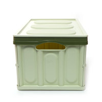 ZNTB009 Boîtes de stockage en plastique de qualité supérieure, pliables, épaissies, en PP vierge, robustes, empilables, anti-poussière et anti-éclaboussures