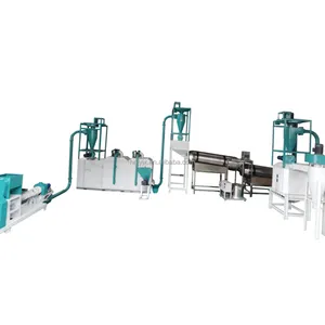 Ish-máquina de pellet de alimentación, máquina de procesamiento de alimentos para animales de granja, línea de fabricación de pellet flotante