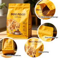 Sachet Doypack à fond plat, thermoscellable, à fermeture zip, imprimé en héliogravure, avec logo personnalisé, pour emballage alimentaire et aliments pour animaux de compagnie, qualité alimentaire, usage intensif