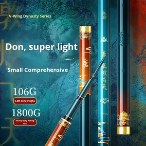 Woding Dynasty Series <span class=keywords><strong>Tang</strong></span> Canne à leurre en carbone ultra-dur pour carpe Taille 3.6m-8.1m Engins de pêche haut de gamme - Product Image 2