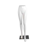 Maniquí de exhibición de media figura para pantalones, modelo de exhibición para escaparates, maniquí de cuerpo inferior femenino para lencería, soporte de exhibición blanco brillante