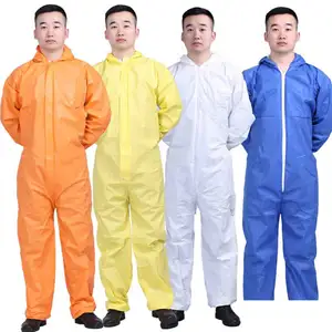 Medical Protective Clothing High Quality Customs Logo Color Size Tyvek Disposable Coverall