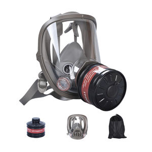 Masker setengah wajah karet keselamatan pribadi, masker pernapasan pelindung wajah cat debu - Product Image 4