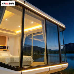 Casa Contenedor Portátil de Lujo Tipo Cápsula Espacial, Casa Móvil Expandible con Cocina y Módulos Impermeables - Product Image 4