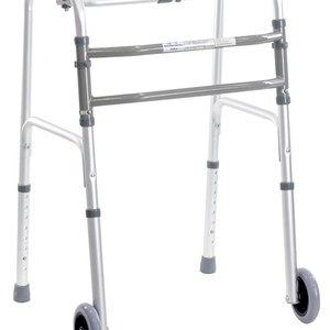 Déambulateur pliable en alliage d'aluminium Huahai Overseas Walker Hy811l avec roues, aide à la marche portable - Product Image 4