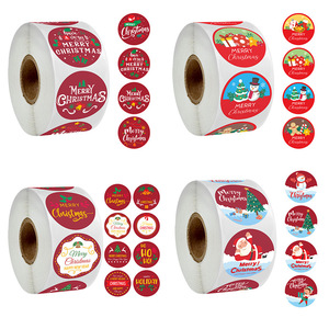 Autocollants décoratifs de noël personnalisés, étiquettes de jeu de rouleaux, autocollants de noël pour cadeau d'enfants - Product Image 2