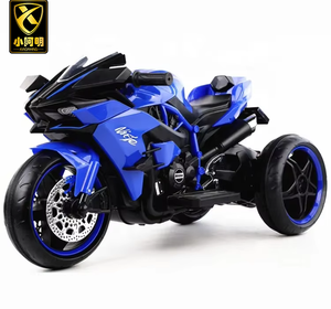 Xiaoaming Nieuwe Stijl Off-Road Stijl <span class=keywords><strong>3</strong></span>-wiel Kinderen Speelgoed Auto Fiets Multi-Functionele Vroege Educatie Driewieler Kinderen Fiets Blauw - Product Image 2