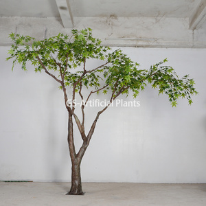 Hàng Mới Về Sản Phẩm Trang Trí Trong Nhà Lá Lụa Nhựa Xanh Cây Gỗ Thân Cây Thiết Kế Nhật Bản Cây Phong Nhân Tạo Cây Phong - Product Image 2