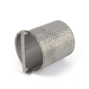 304 316 Edelstahl Filterpatrone Sieb Rundloch-Stanzfilterpatrone Einzel- und Doppelschicht-Unterstützung - Product Image 5