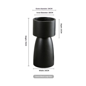 Pots en fibre <span class=keywords><strong>de</strong></span> verre modernes au design minimaliste, sur pieds hauts, surdimensionnés, pour salon, hôtel, extérieur, jardin, jardinières uniques - Product Image 6