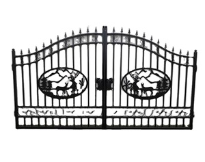 Fábrica portões corrediços no jardim do ferro forjado Ornamentais Generoso Personalização Design Portões De Ferro Portão De Segurança Forjado - Product Image 1