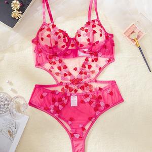 เซ็ตกางเกงชั้นในสุดเซ็กซี่ปักลายลูกไม้แบบชิ้นเดียวสำหรับฤดูใบไม้ผลิใหม่ - Product Image 2