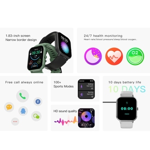 Buena calidad 1,83 pulgadas pantalla táctil AI voz Frecuencia Cardíaca/presión arterial/monitoreo del sueño Smartwatch - Product Image 3