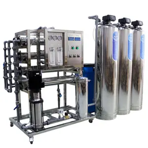 Industrial desionizado 2000lph potable ro ósmosis inversa tratamiento de agua pura maquinaria de sistema de purificación de agua a gran escala