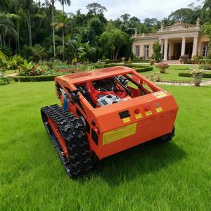 جزازة عشب ذكية تعمل بالبنزين والكهرباء مع تحكم عن بعد، عرض قطع 550 مم، ذاتية الدفع بنظام مجنزر، روبوت لجز الحدائق - Product Image 5